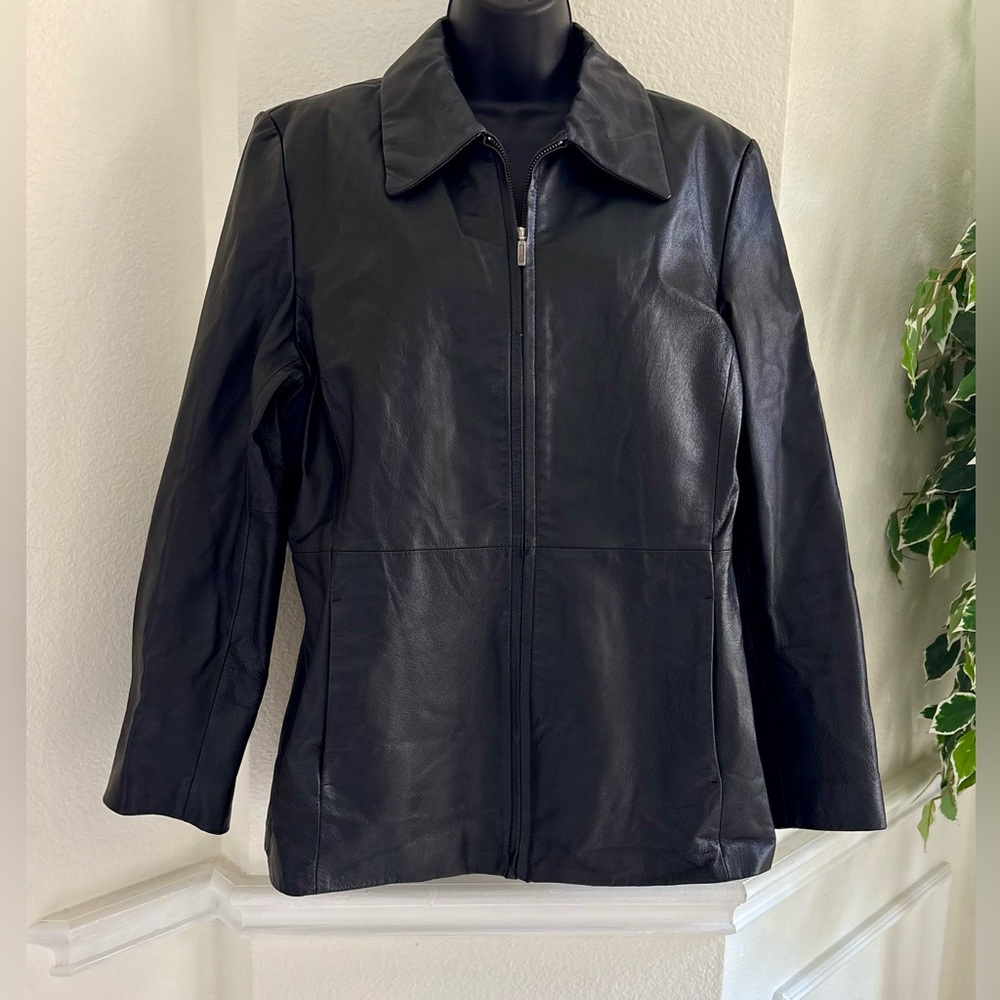 Sonoma Women's Black Leather Jacket